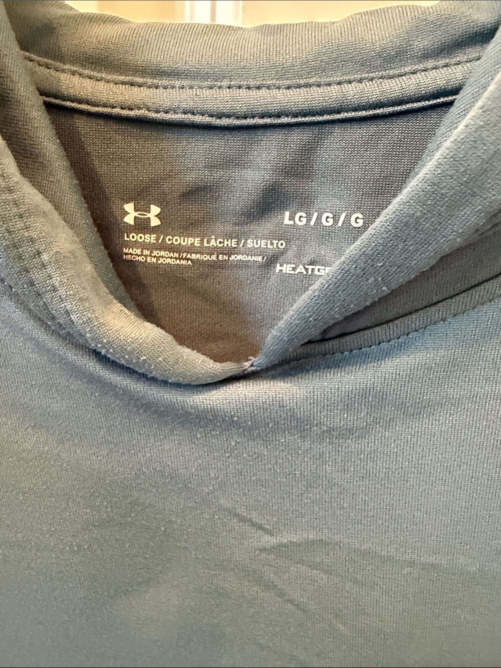 Under Armour Teal Pullover Hoodie with Black Logo - Picture 3 of 4